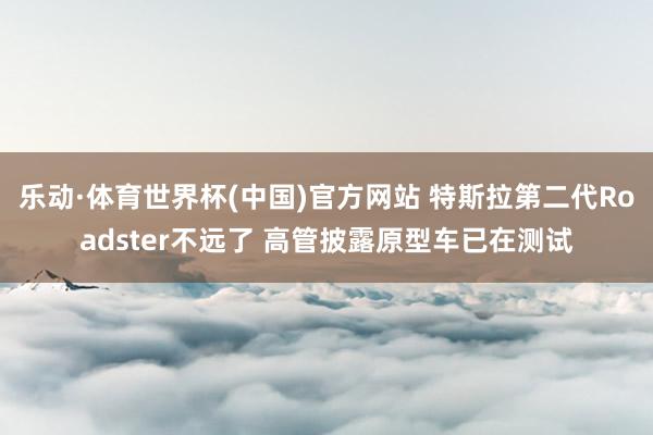乐动·体育世界杯(中国)官方网站 特斯拉第二代Roadster不远了 高管披露原型车已在测试
