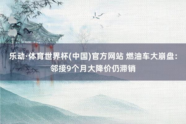 乐动·体育世界杯(中国)官方网站 燃油车大崩盘：邻接9个月大降价仍滞销