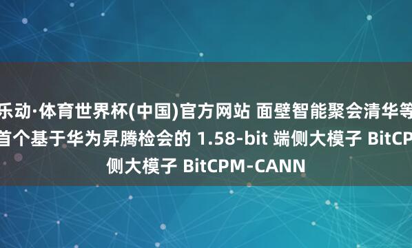 乐动·体育世界杯(中国)官方网站 面壁智能聚会清华等开源中国首个基于华为昇腾检会的 1.58-bit 端侧大模子 BitCPM-CANN