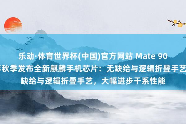 乐动·体育世界杯(中国)官方网站 Mate 90 系列首发?华为本年秋季发布全新麒麟手机芯片:无缺给与逻辑折叠手艺,大幅进步干系性能
