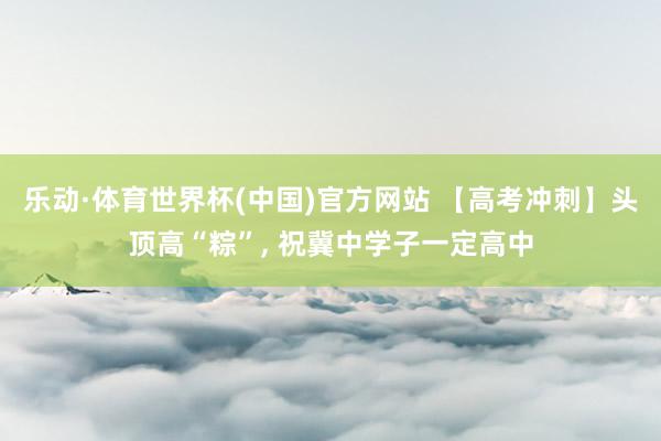 乐动·体育世界杯(中国)官方网站 【高考冲刺】头顶高“粽”, 祝冀中学子一定高中